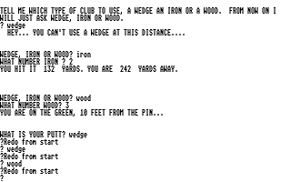 Golf 2006 atari screenshot